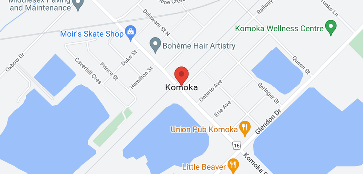 map of 22568 KOMOKA ROAD